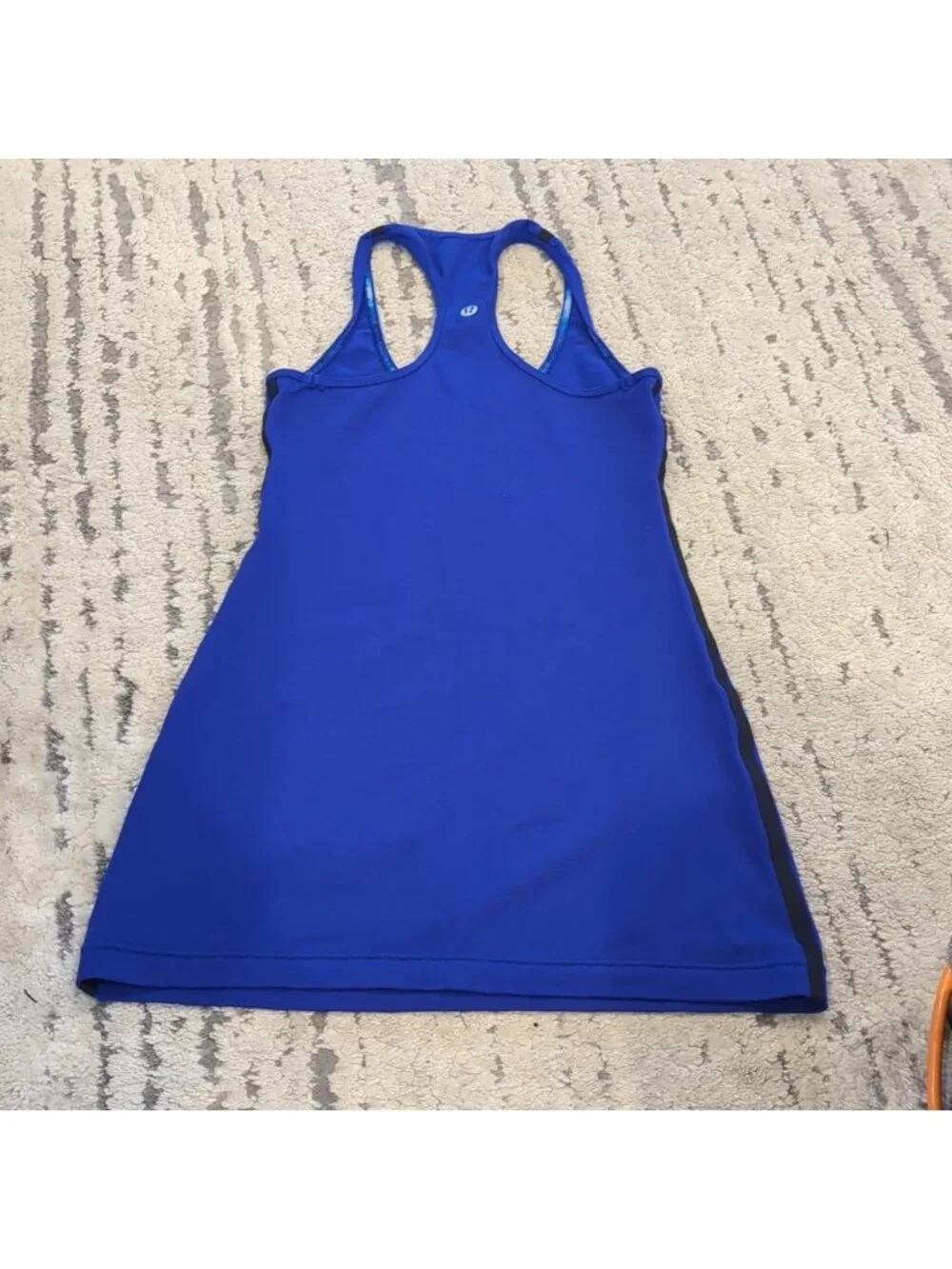 Lululemon Cool Racerback *Bonded reversible Pigment Blue / Black stripe